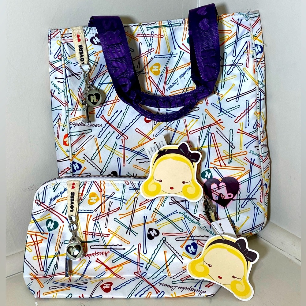 Harajuku Lovers tote & cosmetic bag
